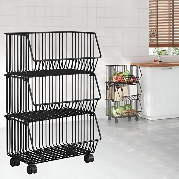 Количка с 3 Кошници - CARTSTACK®, kolichka s 3 koshnici cartstack