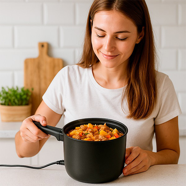Многофункционална Електрическа Тенджера с Капак – COOKORA®, mnogofunkcionalna elektricheska tendjera s kapak cookora