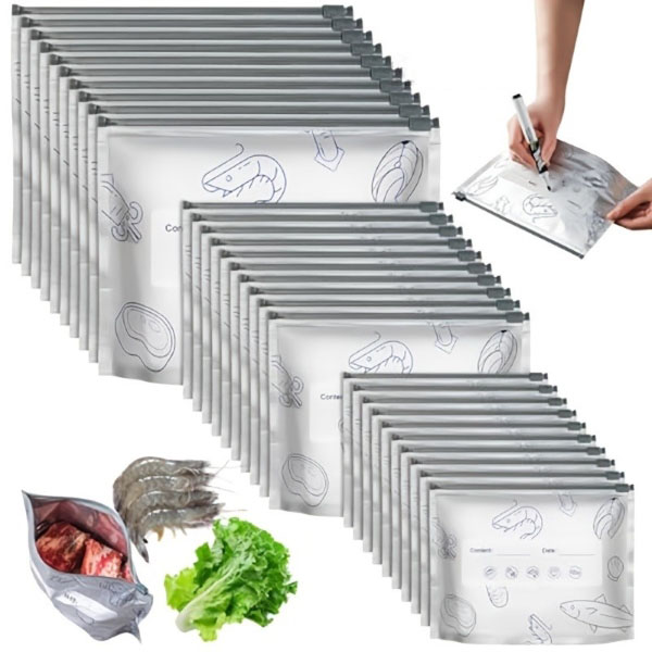 Многократни Фолиеви Торбички За Съхранение На Храна (30бр.) – REUSEFO®, mnogokratni folievi torbichki za sahranenie na hrana 30br reusefo
