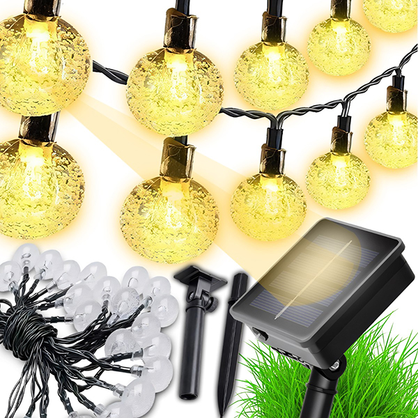 Водоустойчив Соларен LED Гирлянд - SOLARKE®, vodoustoichiv solaren led girlyand solarke