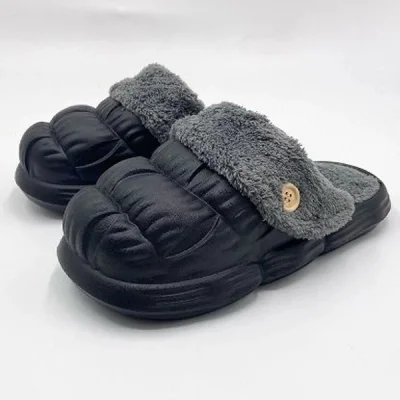 Топли, меки и удобни чехли SNUGSLIDES® Черен 38/39