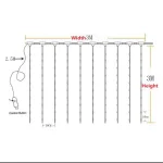 3D LED Светлинна Завеса CURLIGHT - Звезден Блясък в Дома Ви, 3d led svetlinna zavesa curlight zvezden blyasak v doma vi