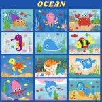 STICKYFUN® Вълнуващи 3D Пъзели със Стикери за Малки Творци (12 комплекта)