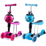 Детска Тротинетка със Седалка - SCOOTIBUG®, detska trotinetka sas sedalka scootibug