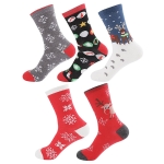 Комплект от 5 чифта комфортни и топли зимни чорапи - SANTASOCKS®, komplekt ot 5 chifta komfortni i topli zimni chorapi santasocks