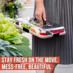 Бамбуков Поднос с 6 Отделения и Капак - TRAYLUXE®, bambukov podnos s 6 otdeleniya i kapak trayluxe