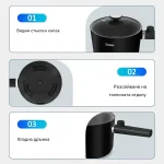 Многофункционална Електрическа Тенджера с Капак – COOKORA®, mnogofunkcionalna elektricheska tendjera s kapak cookora