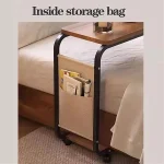 Подвижна C-образна Масичка На Колелца - DESKCART®, podvijna c obrazna masichka na kolelca deskcart